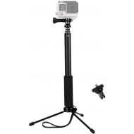 [아마존베스트]VVHOOY 37inch Waterproof Action Camera Selfie Stick+Universal Mini Tripod Stand Compatible with Gopro Hero 7/6/5/AKASO EK7000 Brave 4/APEMAN/Crosstour/Campark/Tenker/Cooau Action C