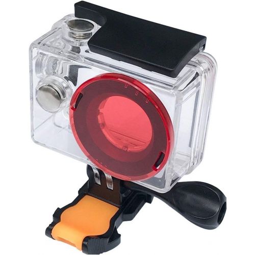  [아마존베스트]VVHOOY Waterproof Case Dive Housing Protective Underwater Dive Case Shell with 3 Pack Red Filter Compatible with AKASO EK7000/EKEN H9R/REMALI/FITFORT/DROGRACE WP350 Action Camera