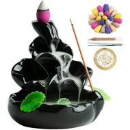 VVMONE Spring Backflow Incense Burner Waterfall Incense Holder for Home Decor Aromatherapy Ornament