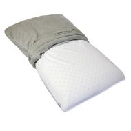 VViViD Ventilated Natural Latex Memory Foam Comfort Sleep Pillow w/Velour Slipcase