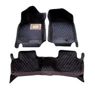 Rainproof Car Floor Mats Front & Rear Liner Mat for VW EOS 2007-2016(Black)