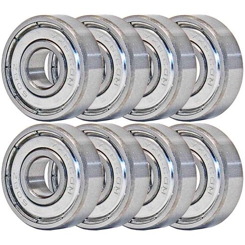  VXB 608ZZ Set of 8 Skateboard Bearing 608Z Shielded Ball Bearings