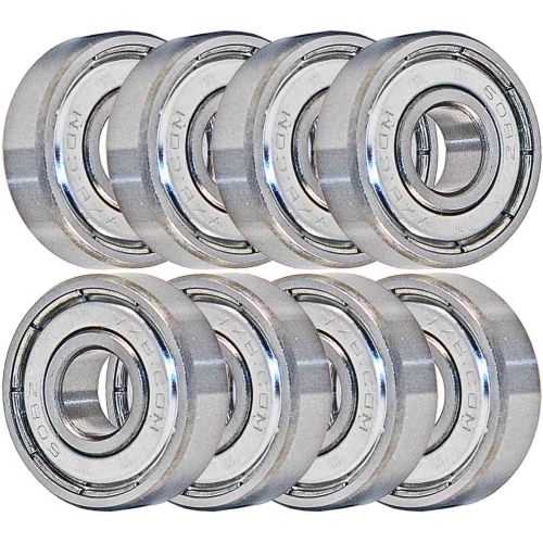  VXB 608ZZ Set of 8 Skateboard Bearing 608Z Shielded Ball Bearings