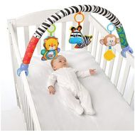 [아마존베스트]VX-star Baby Travel Play Arch Stroller/Crib Accessory,Cloth Animmal Toy and Pram Activity Bar with Rattle/Squeak/Teethers(Stripe)