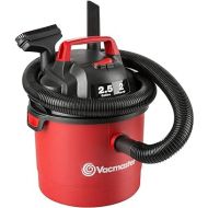 Vacmaster 2.5 Gallon Shop Vacuum Cleaner 2 Peak HP Power Suction Lightweight 3-in-1 Wet Dry Vacuum with Blower & Wall Mount Design for Cleaning Car, Boat, Pet Hair, Hard floor
