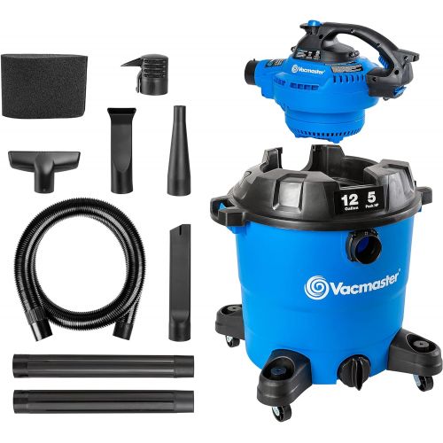  [아마존베스트]Vacmaster VBV1210, 12-Gallon 5 Peak HP Wet/Dry Shop Vacuum with Detachable Blower, Blue