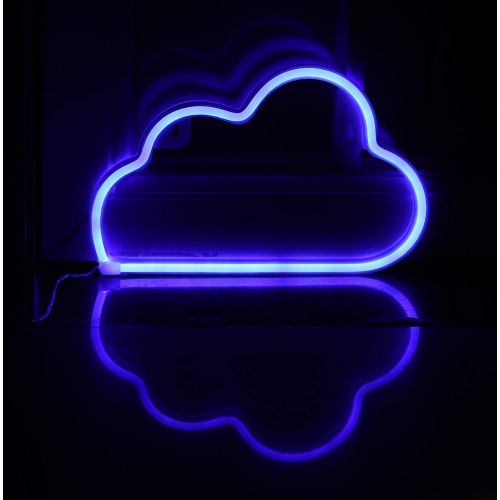  [아마존베스트]VagaryLight LED Neon Signs Blue Cloud Wall Decorative Night Light for Kids Bedroom Battery and USB Powered Home Decor Neon Light Birthday Gift(NECLDB)