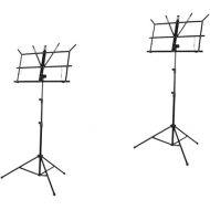 Vaguelly 2pcs Sheet Guitar Holder Portable Tripod 2 in 1 Music Stand Adjustable Bookshelf Songbook Stand Compact Music Stand Desktop Book Cornet Table Top Tripod Flute Violin Stand Piano