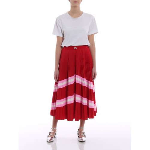  Valentino Pleated circle midi skirt