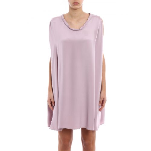  Valentino Silk satin A-line sleeveless dress