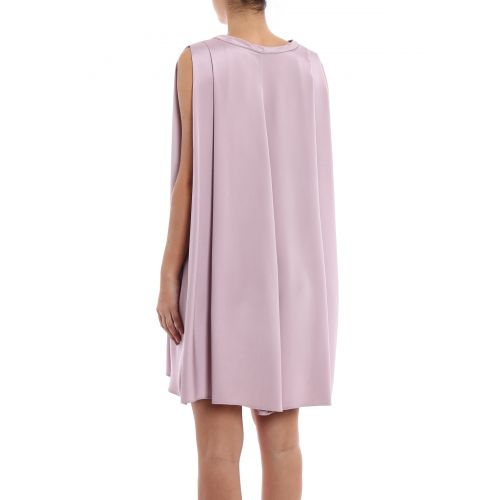  Valentino Silk satin A-line sleeveless dress