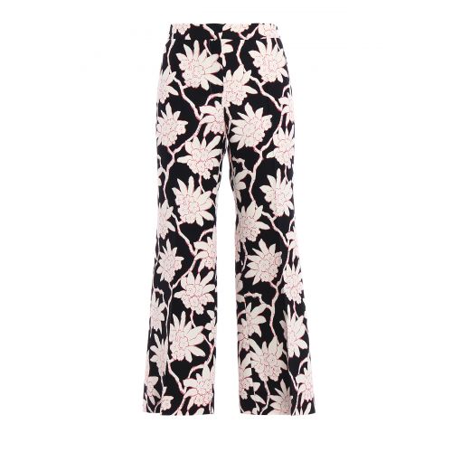  Valentino Flower patterned flared trousers