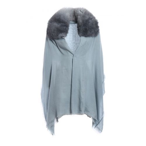  Valentino Garavani Fur embellished cashmere stole