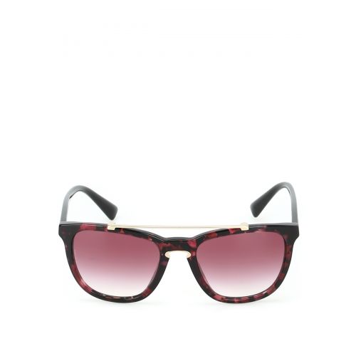  Valentino Garavani Violet tortoise acetate sunglasses