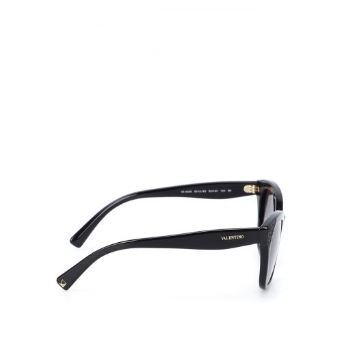  Valentino Garavani Polished black sunglasses