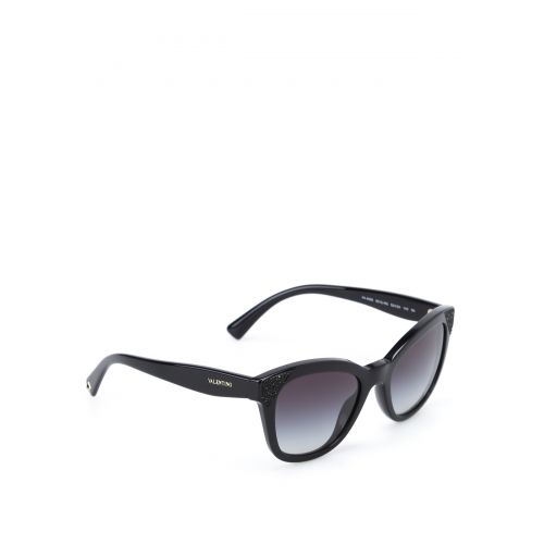  Valentino Garavani Polished black sunglasses