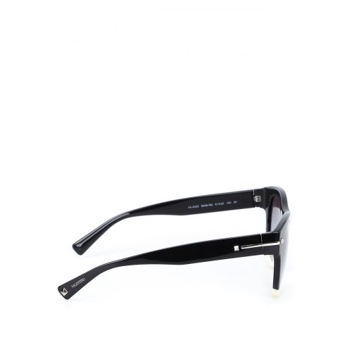  Valentino Garavani Black and white acetate sunglasses