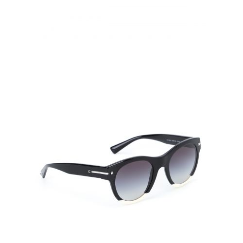  Valentino Garavani Black and white acetate sunglasses