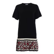 Valentino Red Bandana pleated bottom dress