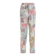 Valentino Red Graphic Forest print trousers