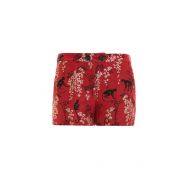 Valentino Red Monkey and flower patterned shorts