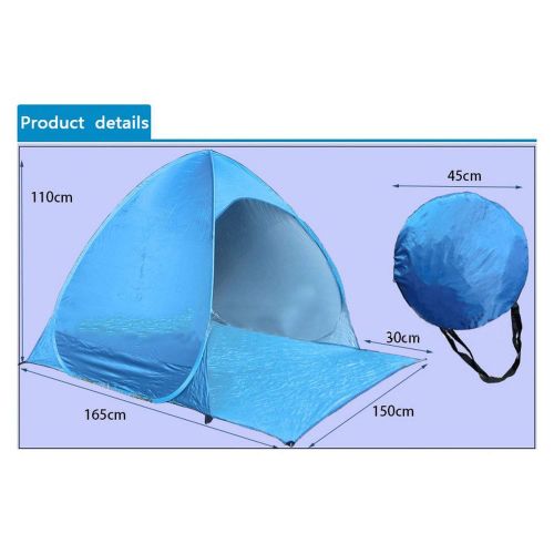  Valerie- Baker camping tents Beach Tent Pop Up Automatic Open Tent Family Ultralight Folding Tent Tourist Fish Camping Anti-UV Fully Sun Shade