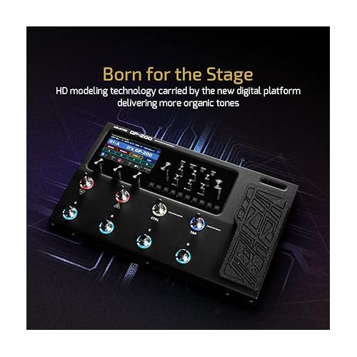  VALETON Multi Effects Processor Pedal with Expression Pedal FX Loop MIDI I/O Amp Modeling IR Cabinets Simulation Stereo OTG USB Audio Interface (Include 10 Pcs Additional Footswitch Toppers)