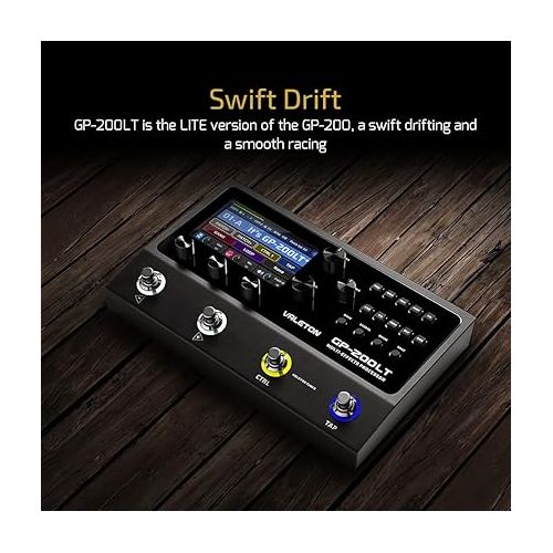  Valeton GP-200LT Multi Effects Pedal Multi Effects Processor Guitar Effects Pedal Bass Pedal Amp Modeling IR Cabinets Simulation Multi-Effects with FX Loop MIDI I/O Stereo OTG USB Audio Interface