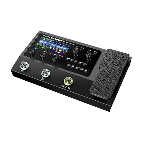  VALETON GP-200JR Multi Effects Processor Multi-Effects Pedal with Expression Pedal FX Loop MIDI I/O Guitar Bass Effects Pedal Amp Modeling IR Cabinets Simulation Stereo OTG USB Audio Interface