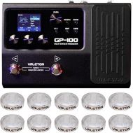 Valeton Multi-Effects with Expression Pedal Guitar Bass Amp Modeling IR Cabinets Simulation Multi Language Stereo OTG USB Audio Interface GP-100