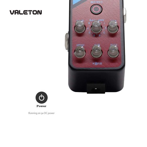  Valeton Amp Modeler Guitar Pedal Coral Amp of 16 Classic And Mainstream Guitar Amp Models From Vintage Blues to Classic Crunch to Modern Hi-Gain Distortion