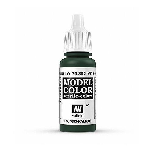  Vallejo Yellow Olive Model Color Paint, 17ml