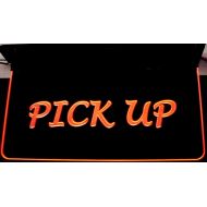 ValleyDesignsND Business Company Advertising Logo Pick Up Here 13 Ceiling Mount Acrylic Lighted Edge Lit LED Sign Light Up Plaque Full Size USA Original