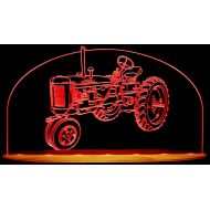 ValleyDesignsND Tractor FA Choose Your Text Acrylic Lighted Edge Lit LED Farm Equipment Sign Awesome 21 Light Up Plaque Made in The USA