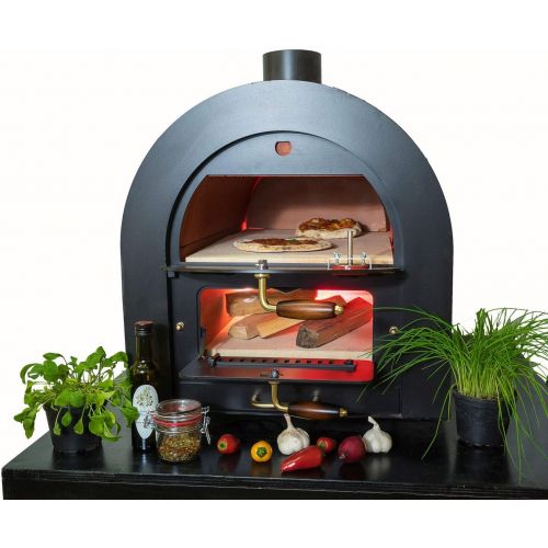  [아마존베스트]Valoriani wooden oven, pizza stone oven kit, with indirect firing