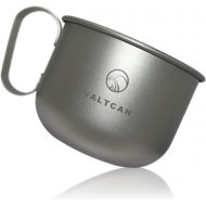 Valtcan Titanium Mug 500ml Solid Rigid Handle 16.9 oz Camping Cup Cookware Direct Heating Safe