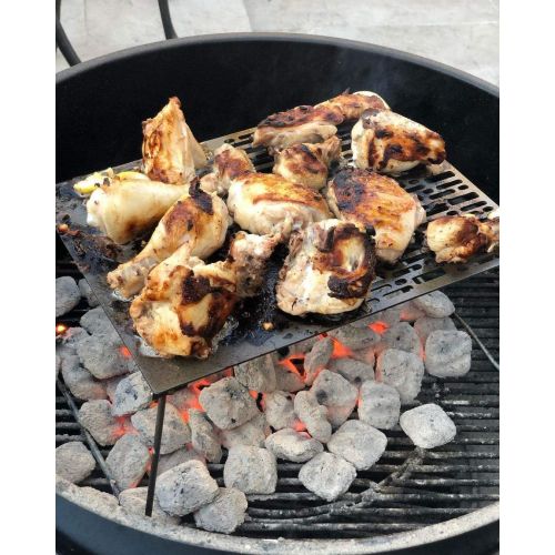  Valtcan Titanium Camping Grill folding Plate 2.0mm Thick Sturdy Half Open Grate design Over fire