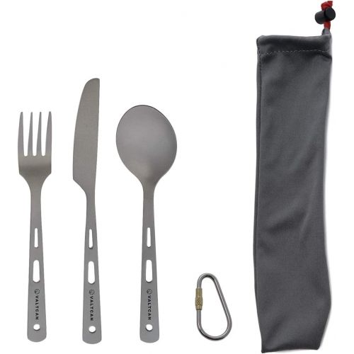  Valtcan Titanium Cutlery Camping Flatware Utensils Set