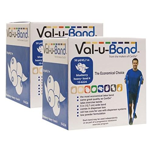  Val-u-Band Val-U-Band Exercise Band Twin Pak, Blueberry