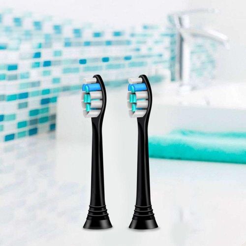  Valuabletry Pack of 12 Brush Heads Compatible with Philips Sonicare Electric Toothbrush, Black