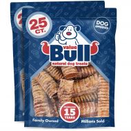 ValueBull Beef Trachea Tubes, Premium 6 Inch - Angus Beef Dog Chews, Grass-Fed, Steroid-Free