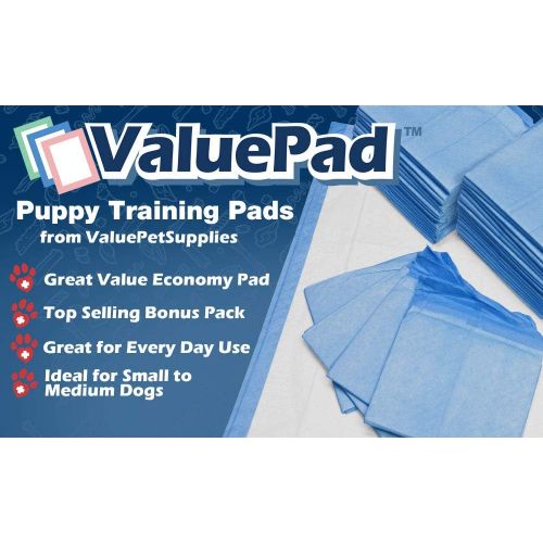  ValuePad Puppy Pads, Medium 23x24 Inch, 672 Count - Economy Training Pads for Dogs, Leak Resistant 5-Layer Design, Perfect for Puppies, Smaller Dogs & Even Litter Boxes
