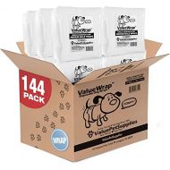 ValueWrap Disposable Male Dog Diapers, 1-Tab Medium, 144 Count - Absorbent Male Wraps for Incontinence, Excitable Urination & Travel, Fur-Friendly Fasteners, Leak Protection, Wetne