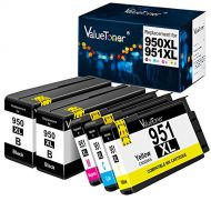 Valuetoner Compatible Ink Cartridge Replacement for HP 950XL 951XL 950 XL 951 XL for Officejet Pro 8100 8600 8610 8615 8620 8625 8630 8640 251dw Printer High Yield (Black/Cyan/ Mag