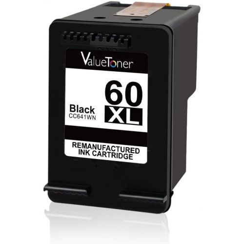  Valuetoner Remanufactured Ink Cartridge Replacement for HP 60XL 60 XL High Yield D8J61BN CC641WN CC644WN (1 Black, 1 Tri-Color) 2 Pack for Photosmart C4680 D110, Deskjet D2680 F243