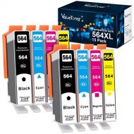 Valuetoner Compatible Ink Cartridge Replacement for HP 564XL 564 XL for Photosmart 5510 5514 Premium B209 B210 Officejet 4610 4620 4622 Deskjet 3070A Printer (Black Cyan Magenta Ye