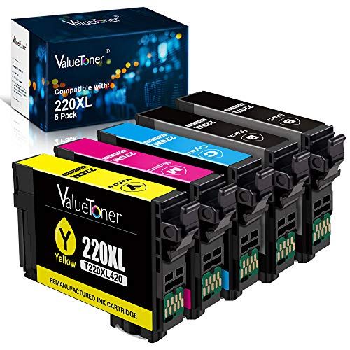  Valuetoner Remanufactured Ink Cartridge Replacement for Epson 220 220XL T220XL for WorkForce WF-2760,WF-2750,WF-2630, WF-2650, WF-2660,XP-320,XP-420 Printer (2 Black,1 Cyan,1 Magen