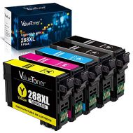 Valuetoner Remanufactured Ink Cartridge Replacement for Epson T288XL 288XL 288 XL to use with XP-430 XP-340 XP-440 XP-330 XP-434 XP-446 Printer (2 Black, 1 Cyan, 1 Magenta, 1 Yello