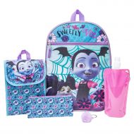 Disney Vampirina Backpack Combo Set - Disney Vampirina Girls 6 Piece Backpack Set - Backpack & Lunch Kit Combo (Light Pink)