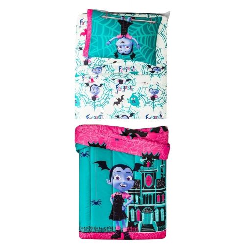  Vampirina Disney 4 Piece Bedding Set Comforter + Sheets (Twin Size)